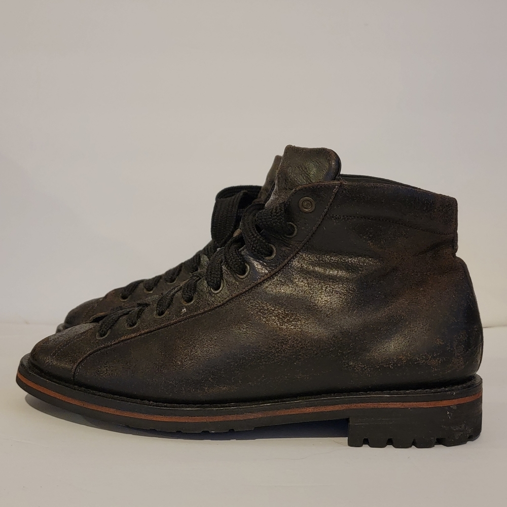 Celebrity-Owned Santoni Custom Boots - Size 9 - Black German Hunter Boot